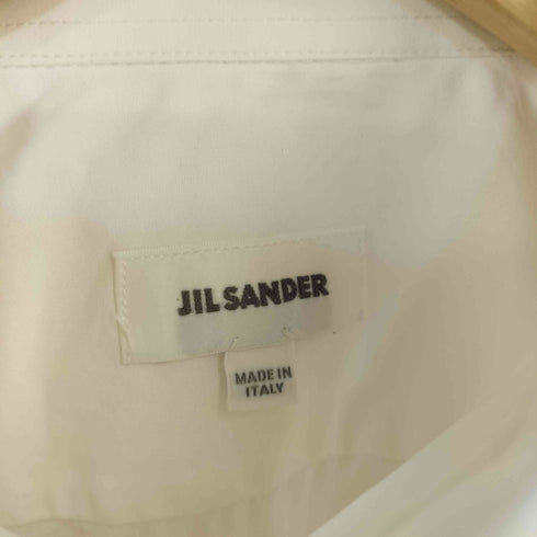ジルサンダー JIL SANDER MADE IN ITALY コットンタブカラーL/Sシャツ メンズ UK:38