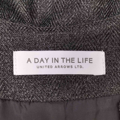 アデイインザライフユナイテッドアローズ A day in the life UNITED ARROWS ヘリンボーン ノースリーブワンピース レディース FREE