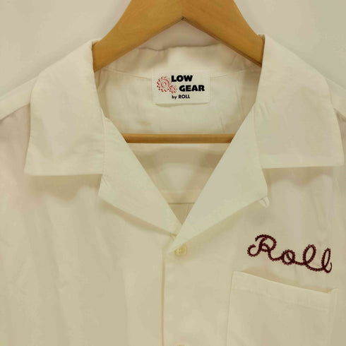 LOW GEAR by ROLL Embroidered Open Collar Shirt メンズ JPN:M