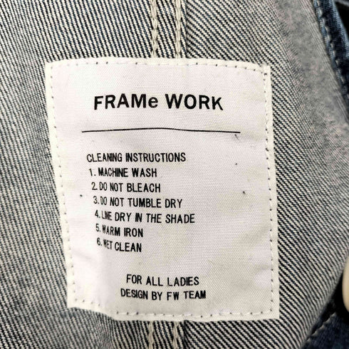 フレームワーク FRAMeWORK デニムオーバーオール2 レディース 38