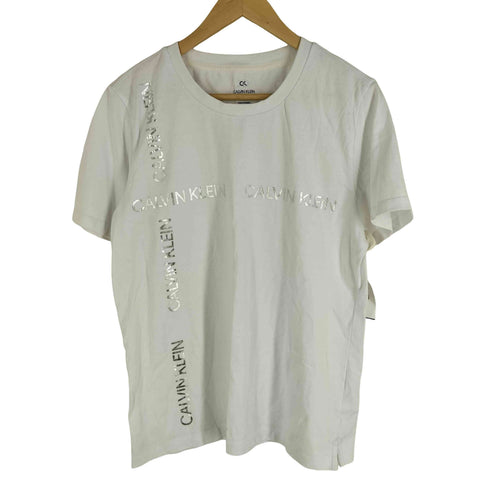 シーケーカルバンクライン ck Calvin Klein ロゴプリント クルーネックTシャツ レディース JPN:L