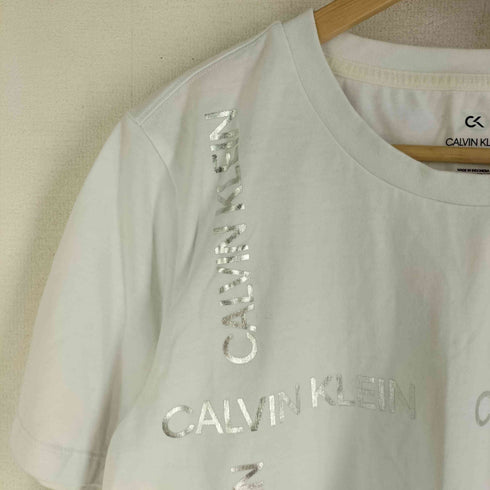 シーケーカルバンクライン ck Calvin Klein ロゴプリント クルーネックTシャツ レディース JPN:L