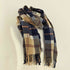 アーバンリサーチ URBAN RESEARCH PURE NEW WOOL チェック フリンジ マフラー レディース