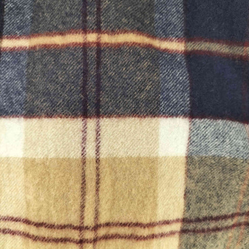 アーバンリサーチ URBAN RESEARCH PURE NEW WOOL チェック フリンジ マフラー レディース