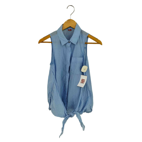 ダブルスタンダードクロージング DOUBLE STANDARD CLOTHING バックギャザー テンセル コットンリネン比翼ノースリーブブラウス レディース ONE SIZE