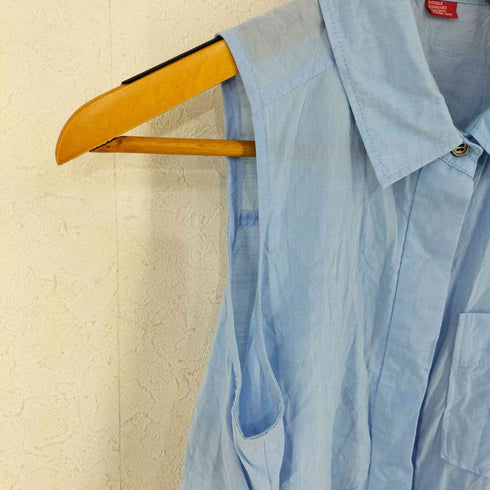 ダブルスタンダードクロージング DOUBLE STANDARD CLOTHING バックギャザー テンセル コットンリネン比翼ノースリーブブラウス レディース ONE SIZE