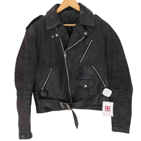 ショット Schott 70s~ emarジッパー 裏地キルティング レザーライダースジャケット メンズ