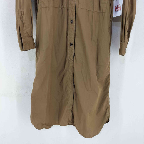エムエイチエル MHL. GARMENT DYE BASIC POPLIN バンドカラー シャツワンピース レディース JPN:1