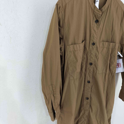 エムエイチエル MHL. GARMENT DYE BASIC POPLIN バンドカラー シャツワンピース レディース JPN:1