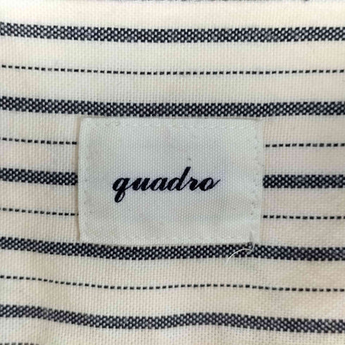 quodro ストライププルオーバーシャツ レディース