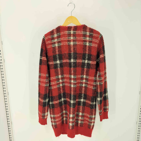 デニムアンドサプライ ラルフローレン DENIM & SUPPLY RALPH LAUREN チェック柄 アクリル モヘア混 ウール 長袖カーディガン メンズ JPN:XL
