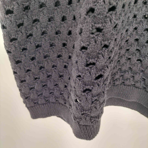ザラ ZARA テクスチャー入りオープンニットセーター メンズ import:XL