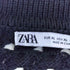 ザラ ZARA テクスチャー入りオープンニットセーター メンズ import:XL