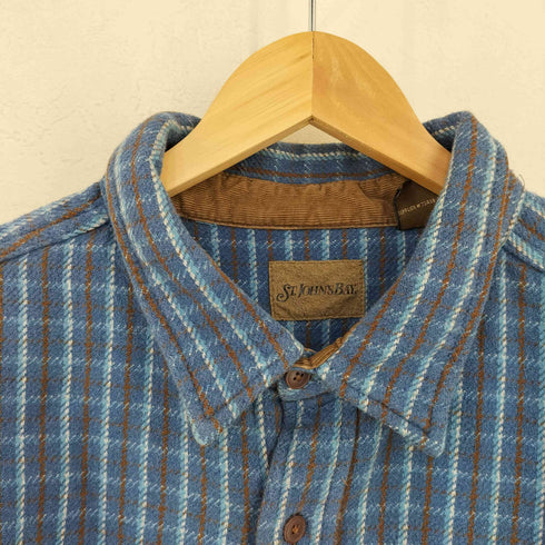 セントジョンズベイ STJOHNS BAY オーバーサイズ 両ポケ コットンネルL/Sシャツ メンズ 3X