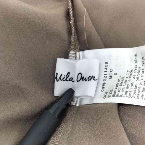 ミラオーウェン Mila Owen ランダムプリーツパフスリーブワンピース レディース JPN:0