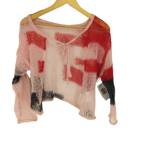 スドーク soduk patchwork knit cardigan レディース
