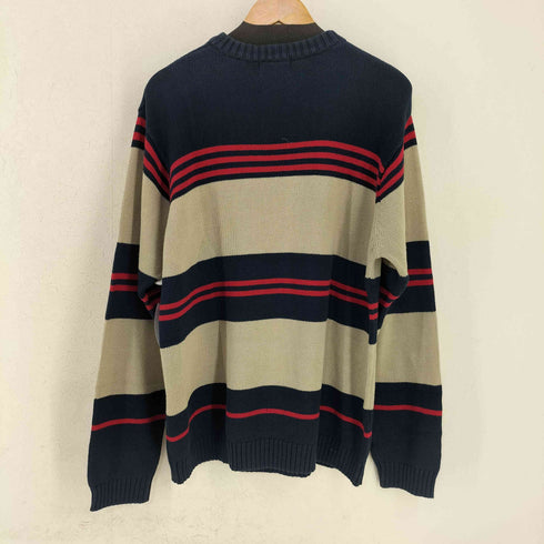 ビルブラス BILL BLASS マルチボーダーコットンニット メンズ import:L