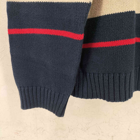ビルブラス BILL BLASS マルチボーダーコットンニット メンズ import:L