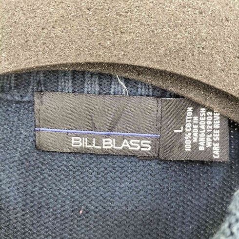 ビルブラス BILL BLASS マルチボーダーコットンニット メンズ import:L