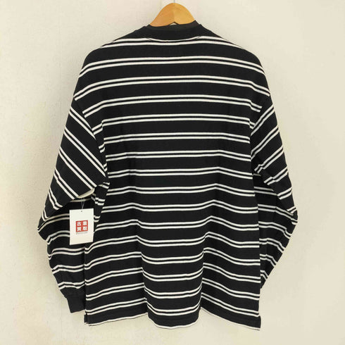 ビームス BEAMS マルチボーダー クルーネック ロングTシャツ メンズ JPN:M