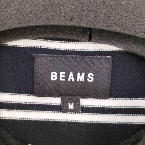 ビームス BEAMS マルチボーダー クルーネック ロングTシャツ メンズ JPN:M