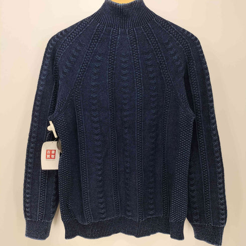 STEEL WHEEL ENGINERING INDIGO DYE インディゴ染め ドライバーズニット メンズ JPN:M