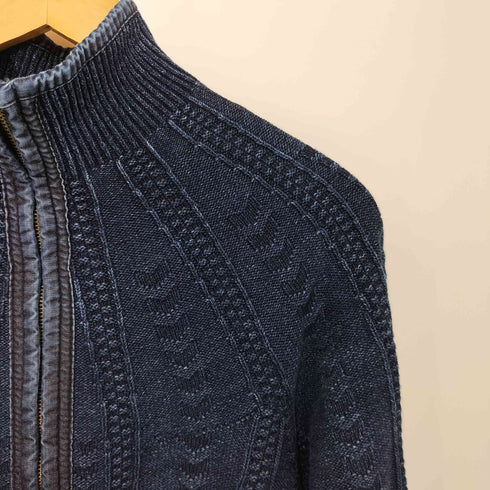 STEEL WHEEL ENGINERING INDIGO DYE インディゴ染め ドライバーズニット メンズ JPN:M