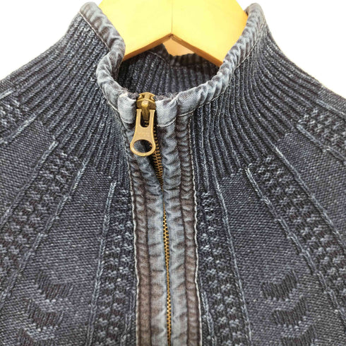 STEEL WHEEL ENGINERING INDIGO DYE インディゴ染め ドライバーズニット メンズ JPN:M