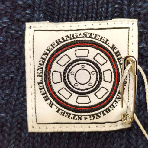 STEEL WHEEL ENGINERING INDIGO DYE インディゴ染め ドライバーズニット メンズ JPN:M