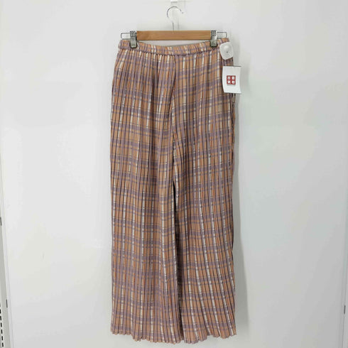 メルローズ MELROSE プリーツワイドイージーパンツ 七分丈 レディース FREE