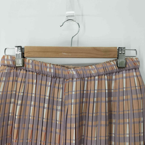 メルローズ MELROSE プリーツワイドイージーパンツ 七分丈 レディース FREE