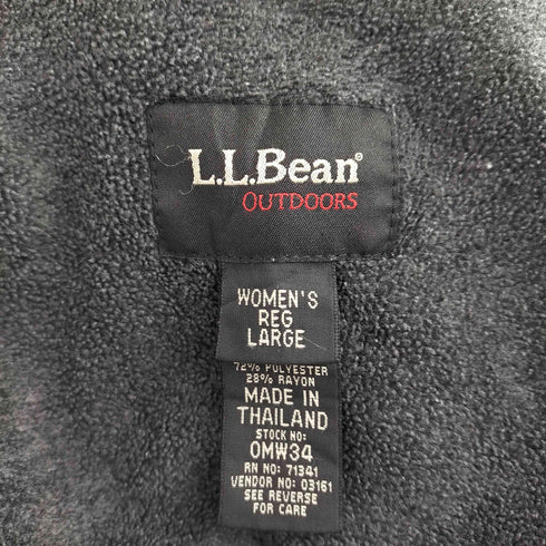 エルエルビーン L.L.Bean 裏地フリース 袖ロゴ ナイロンジャケット メンズ JPN:L