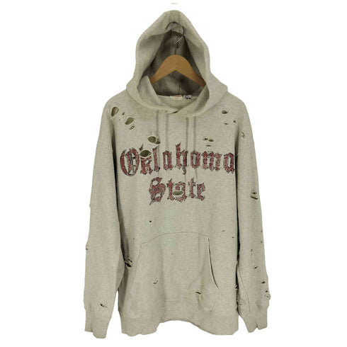 フリークスストア FREAKS STORE 23AW 15oz HEAVY WEIGHT フーディー OKLAHOMA ダメージ加工 ヘビーウェイト スウェットパーカー メンズ JPN:L