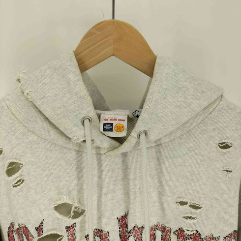 フリークスストア FREAKS STORE 23AW 15oz HEAVY WEIGHT フーディー OKLAHOMA ダメージ加工 ヘビーウェイト スウェットパーカー メンズ JPN:L