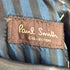 ポールスミスコレクション Paul Smith COLLECTION ラムレザーチェスターコート ハンドステッチ 裏地ストライプ 3B 羊革 ブラック メンズ import:L
