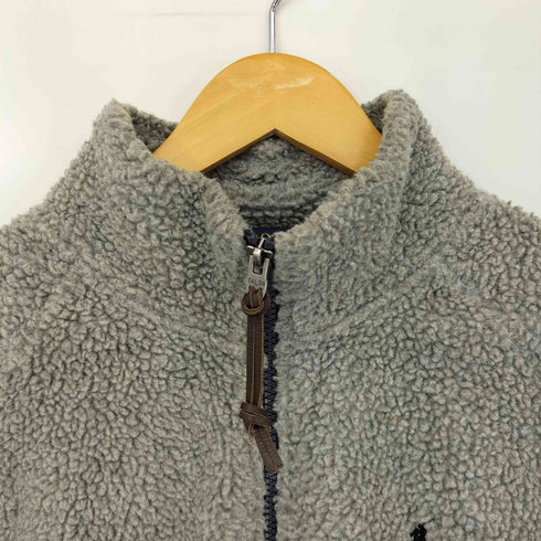 ポロラルフローレン POLO RALPH LAUREN ポニー刺繍 ボア フリース ジップアップジャケット メンズ import:S