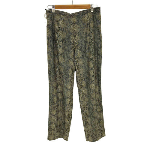 ビルブラス BILL BLASS SUITS パイソン柄 サイドジップ ベルトレス ワイドパンツ メンズ 14