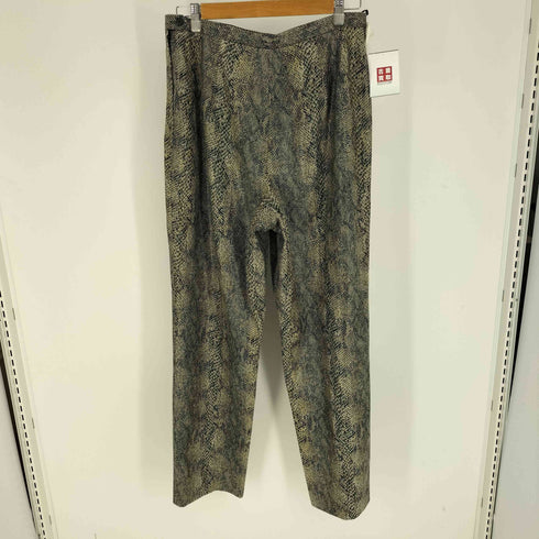 ビルブラス BILL BLASS SUITS パイソン柄 サイドジップ ベルトレス ワイドパンツ メンズ 14