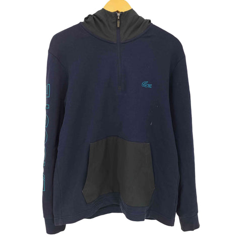 ラコステ LACOSTE バイカラーハーフジップパーカ メンズ import:S