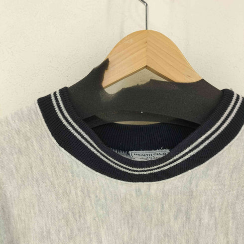 HEALTH CLUB MADE IN USA ボーダーリブ 霜降りスウェット メンズ import:L