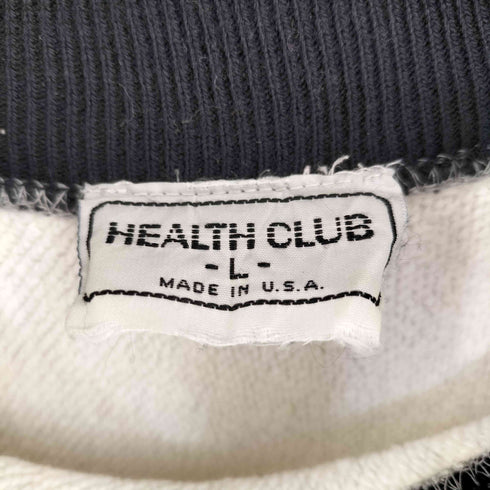 HEALTH CLUB MADE IN USA ボーダーリブ 霜降りスウェット メンズ import:L