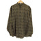 バクラック BACHRACH 総柄チェック バンドカラーコットンL/Sシャツ メンズ import:M