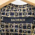 バクラック BACHRACH 総柄チェック バンドカラーコットンL/Sシャツ メンズ import:M