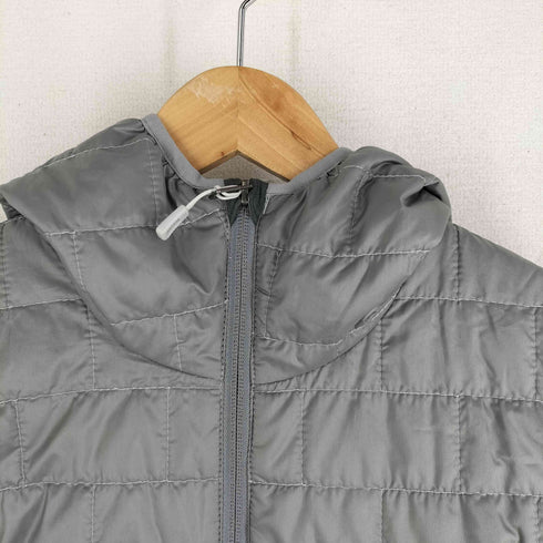 パタゴニア patagonia 16年製 Nano Puff Hoodie ナノパフフーディ 中綿 裾ドローコード グレー レディース JPN:M