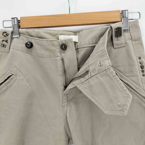 ディーゼル DIESEL スタッズデザイン クロップドパンツ レディース 25