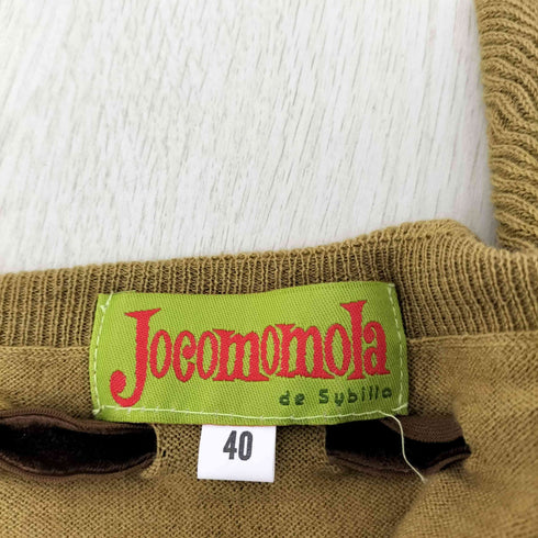 ホコモモラ Jocomomola カシミア混 レースアップニット レディース 40
