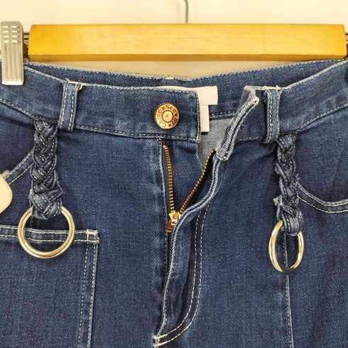 シーバイクロエ SEE BY CHLOE フロントスリットデニムスカート レディース JPN:36