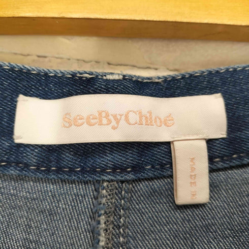 シーバイクロエ SEE BY CHLOE フロントスリットデニムスカート レディース JPN:36