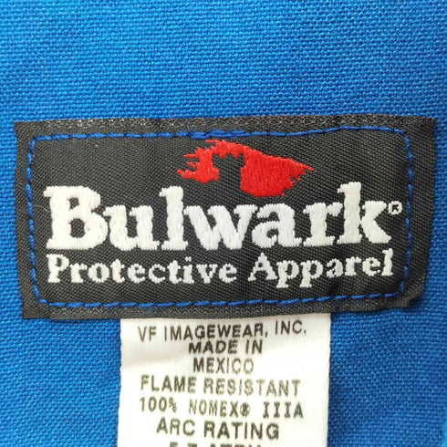 Bulwark メキシコ製 刺繍ロゴ オールインワン ツナギ メンズ 44-RG