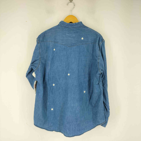 ラングラー Wrangler デニム刺繍シャツ インディゴ メンズ JPN:S